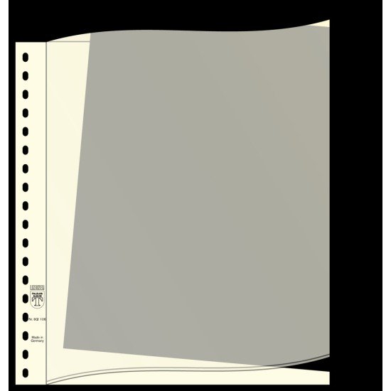 Lindner 802012 Hojas descriptivas, Formato 296 x 242 mm, negro, 100 piezas Lindner 802012 Hojas descriptivas, Formato 296 x 242 mm, negro, 100 piezas