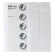 Lindner 1110-1 Hoja pre-impresa karat para monedas de 10 euros Alemania 2019 