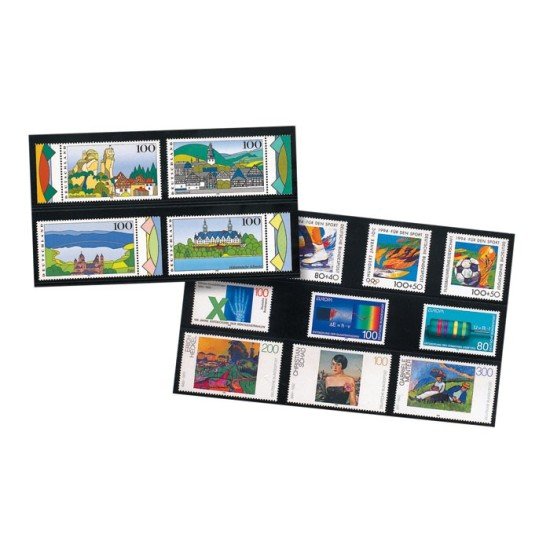 Lindner HA570000 Hawid Tarjetas para clasificar con 5 tiras, 201 x 148 mm, color negro. 100 piezas Lindner HA570000 Hawid Tarjetas para clasificar con 5 tiras, 201 x 148 mm, color negro. 100 piezas