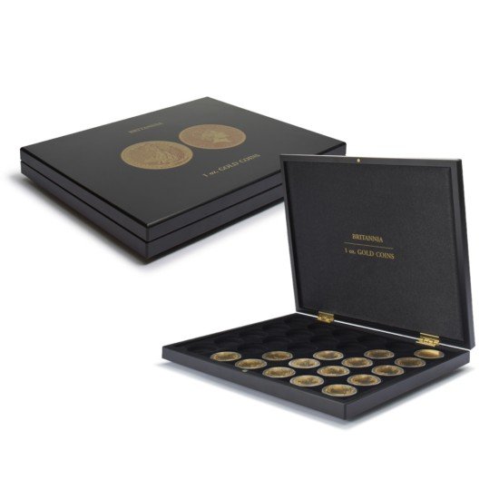 Leuchtturm 368472 Estuche para 30 monedas de oro Britannia (1 oz.) en cápsulas Leuchtturm 368472 Estuche para 30 monedas de oro Britannia (1 oz.) en cápsulas