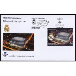 España Spain 5711 2023 Fútbol Arquitectura urbana El Bernabéu del siglo XXI Sobre Primer Día España Spain 5711 2023 Fútbol Arquitectura urbana El Bernabéu del siglo XXI Sobre Primer Día