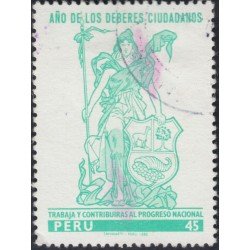 Perú 683 1980 Año de los deberes ciudadanos Usado Perú 683 1980 Año de los deberes ciudadanos Usado