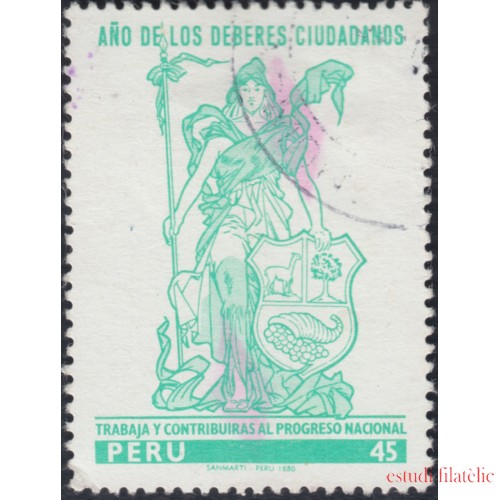 Perú 683 1980 Año de los deberes ciudadanos Usado 