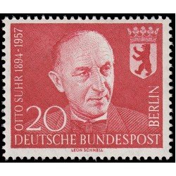 Alemania Berlín 161 1958 aniv. de la muerte de Otto Suhr MNH Alemania Berlín 161 1958 aniv. de la muerte de Otto Suhr MNH
