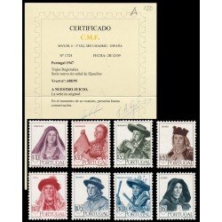 Portugal 688/95 1947 Sombreros Regionales MNH Portugal 688/95 1947 Sombreros Regionales MNH