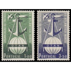 Portugal 760/61 1952 3 aniv. Organización Tratado del Atlántico Norte OTAN MNH Portugal 760/61 1952 3 aniv. Organización Tratado del Atlántico Norte OTAN MNH