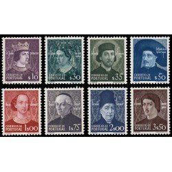 Portugal 716/23 1949 Dinastía de los Aviz MNH Portugal 716/23 1949 Dinastía de los Aviz MNH