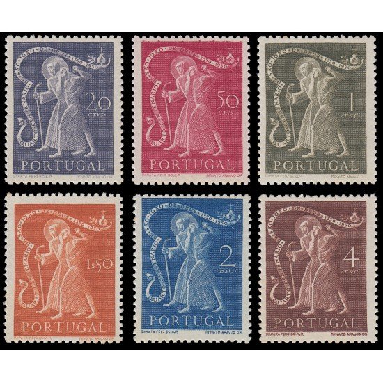 Portugal 734/39 400 aniv. de la Muerte de S. Joao de Deus 1950 MNH Portugal 734/39 400 aniv. de la Muerte de S. Joao de Deus 1950 MNH