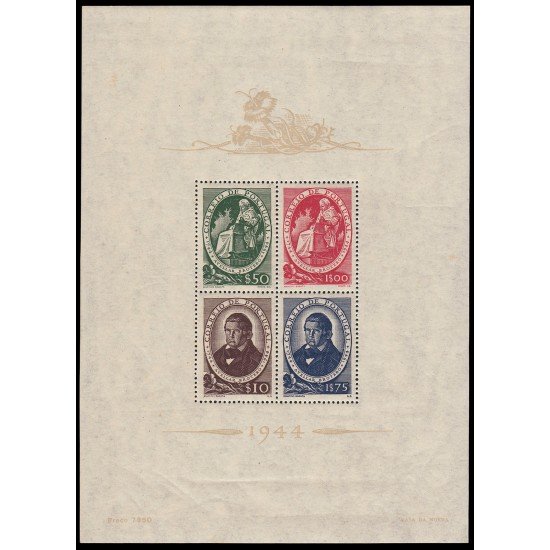 Portugal HB 6 1944 Bicentenario del nacimiento de Brotero MH Portugal HB 6 1944 Bicentenario del nacimiento de Brotero MH