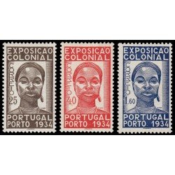 Portugal 572/74 1934 Primera Exposición Colonial Portuguesa MNH Portugal 572/74 1934 Primera Exposición Colonial Portuguesa MNH