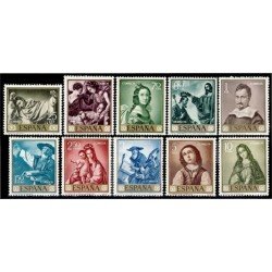 España Spain 1418/27 1962 Francisco de Zurbarán MNH España Spain 1418/27 1962 Francisco de Zurbarán MNH