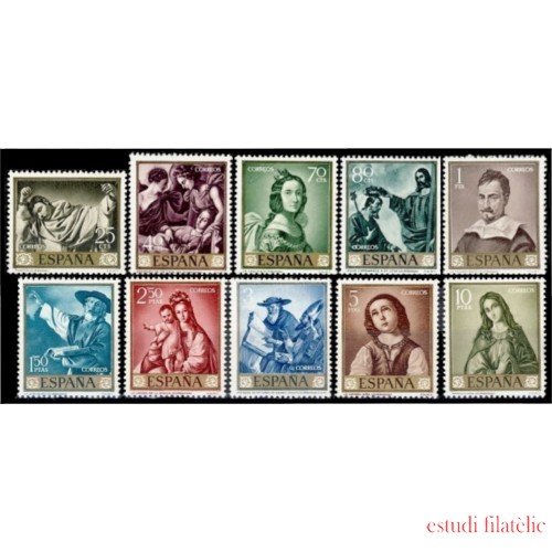 España Spain 1418/27 1962 Francisco de Zurbarán  MNH