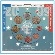 Francia France 2009 Cartera Oficial Monedas € euros Set Coin
