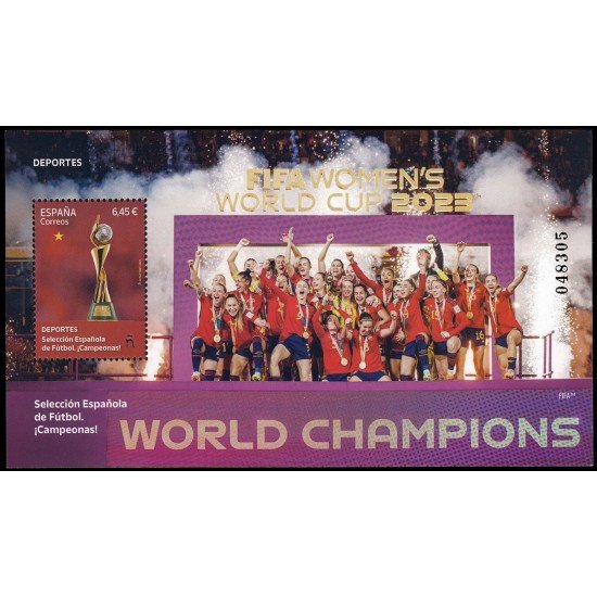 España Spain 5715 2023 Selección Española de futbol Campeonas MNH España Spain 5715 2023 Selección Española de futbol Campeonas MNH