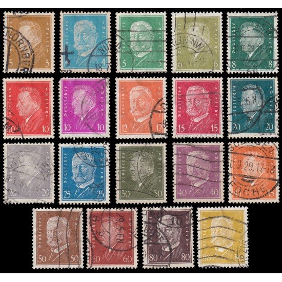 Alemania Imperio Germany 401/14 1928-1932 Presidentes Presidents Usados
