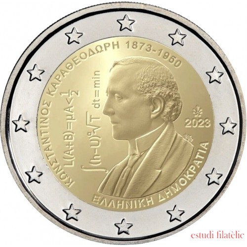 Grecia 2023 2 € euros conmemorativos Constantin Carathéodory