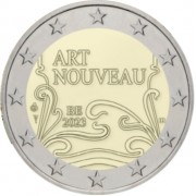 Bélgica 2023 2 € euros conmemorativos Art Nouveau