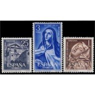 España Spain 1428/30 1962 IV Centenario de la  Reforma Teresiana MNH