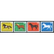 FAU1/S  Alemania Berlín  Germany  Nº 301/04   1969  Por la juventud-caballos-Lujo