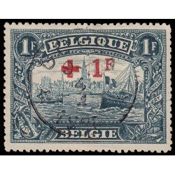 Bélgica 160 1918 Fondo de la Cruz Roja Usado