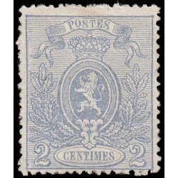 Bélgica 24 1867 Escudo León pequeño perforado MH Bélgica 24 1867 Escudo León pequeño perforado MH