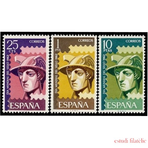España Spain 1431/33 1962 Día Mundial del sello MNH
