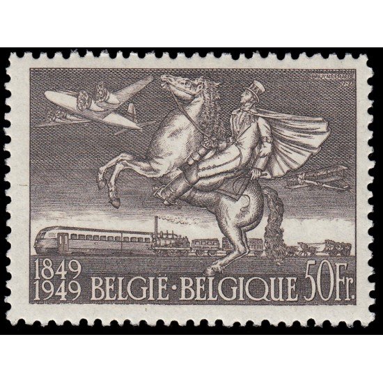 Bélgica A 24 1949 Centenario del sello belga MNH Bélgica A 24 1949 Centenario del sello belga MNH