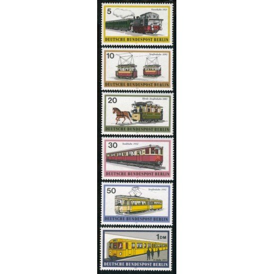 TRA1/S Alemania Berlín DDR  Nº 360/65  1971  Medios de transporte berlineses Lujo