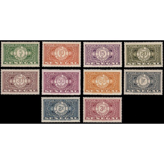 Senegal T 22/31 Cifras MH Senegal T 22/31 Cifras MH