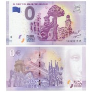 Billete  souvenir de cero euros El Oso y el Madroño Madrid