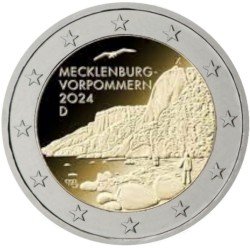 Alemania 2024 2 € euros conmemorativos Königsstuhl ( 5 cecas ) Alemania 2024 2 € euros conmemorativos Königsstuhl ( 5 cecas )