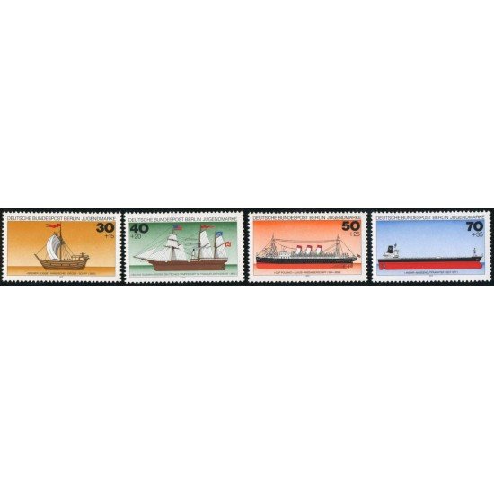 BA/S  Alemania Berlín Nº 505/08  1977  Sorteo por la juventud-barcos-Lujo