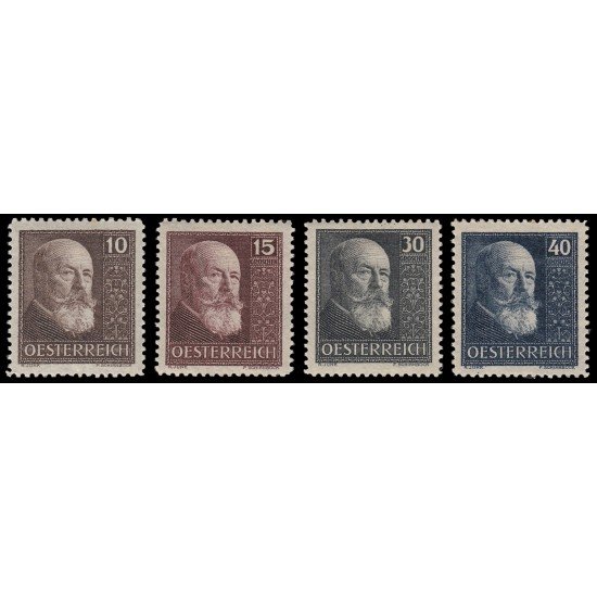 Österreich Austria 374/77 1928 10 aniv. República presidente Hainisch MH Österreich Austria 374/77 1928 10 aniv. República presidente Hainisch MH