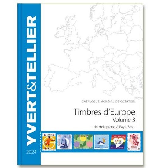 Catálogo Yvert 2024 Sellos de Europa Vol.3 H a P Catálogo Yvert 2024 Sellos de Europa Vol.3 H a P