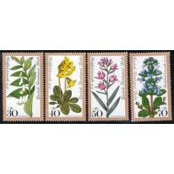 FL3/S Alemania Berlín Nº535/38 1978 Sorteo benéfico-flores del bosque-Lujo FL3/S Alemania Berlín Nº535/38 1978 Sorteo benéfico-flores del bosque-Lujo