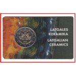 Letonia Latvija 2020 Cartera Oficial Coin Card Moneda 2€ euros Cerámica 