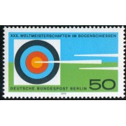 DEP3/S  Alemania Berlín  Nº 560  1979  DEUTSCHE Campeonatos del mundo de tiro con arco-Berlíl-Lujo