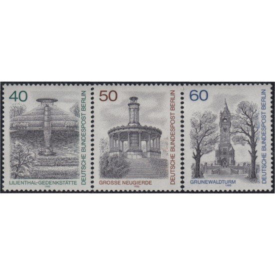 Alemania Berlín 595/97 1980 Monumentos de Berlín MNH