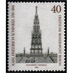 Alemania Berlín 601 1981 200 Aniversario del nacimiento del arquitecto Karl Friedrich Schinkel MNH Alemania Berlín 601 1981 200 Aniversario del nacimiento del arquitecto Karl Friedrich Schinkel MNH