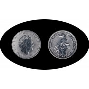 Gran Bretaña Great Britain 5 pounds 2021 2 onzas GREYHOUND OF RICHM plata silver