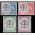 Jamaica 178/81 1956 Edición de la reina Isabel II y escenas locales MNH