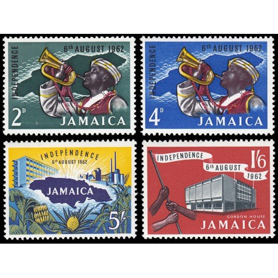 Jamaica 200/03 1962 Independencia MNH Jamaica 200/03 1962 Independencia MNH
