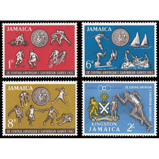 Jamaica 204/07 1962 Juegos Centroamericanos y del Caribe MNH Jamaica 204/07 1962 Juegos Centroamericanos y del Caribe MNH