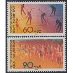 Alemania Berlín 606/07 1981 Sorteo por el deporte gimnasia y atletismo MNH Alemania Berlín 606/07 1981 Sorteo por el deporte gimnasia y atletismo MNH