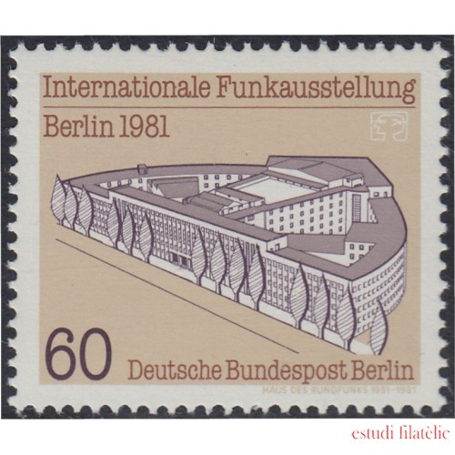 Alemania Berlín 610 1981 Salón internacional de la radio Berlín MNH