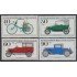 Alemania Berlín 621/24 1982 Sorteo por la juventud vehículos históricos MNH