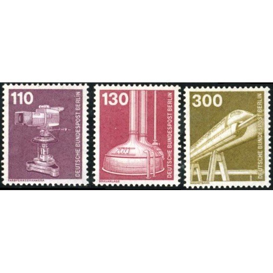 TRA1/S  Alemania Berlín 629/31  1982  Serie industria y técnica MNH