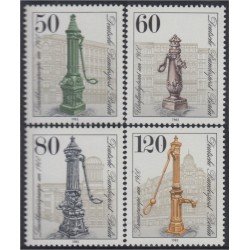 Alemania Berlín 650/53 1983 Bombas de agua de la calle del 1900 MNH Alemania Berlín 650/53 1983 Bombas de agua de la calle del 1900 MNH