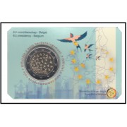 Bélgica 2024 Cartera Oficial Coin Card Moneda 2 € Presidencia de la UE 