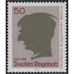 Alemania Berlín 663 1983 Centenario del nacimiento Joachim Ringelnatz MNH Alemania Berlín 663 1983 Centenario del nacimiento Joachim Ringelnatz MNH